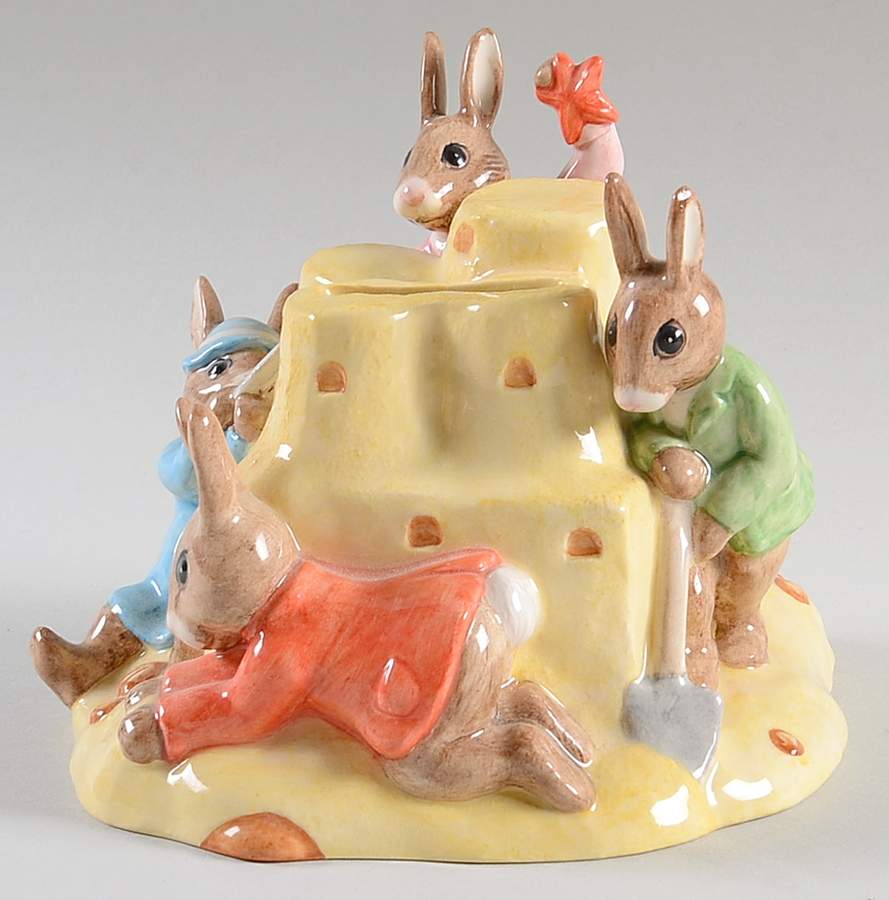 Bunnykins (Albion Shape) Sandcastle Bank by Royal Doulton-1
