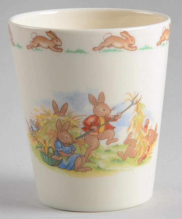 Bunnykins (Albion Shape) Tall China Tumbler by Royal Doulton-1