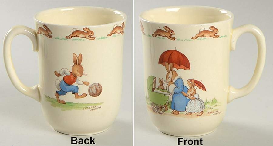 Bunnykins (Albion Shape) 1 Handle Don Beaker by Royal Doulton-1