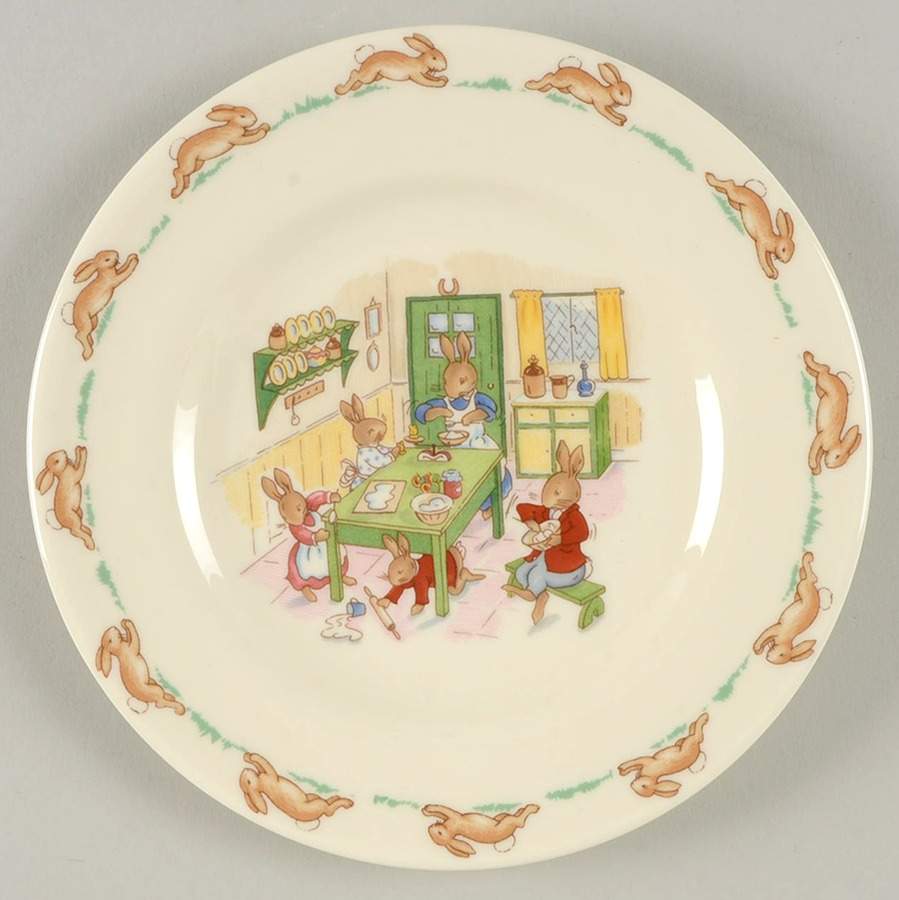 Bunnykins (Albion Shape) Bread & Butter Plate by Royal Doulton-1