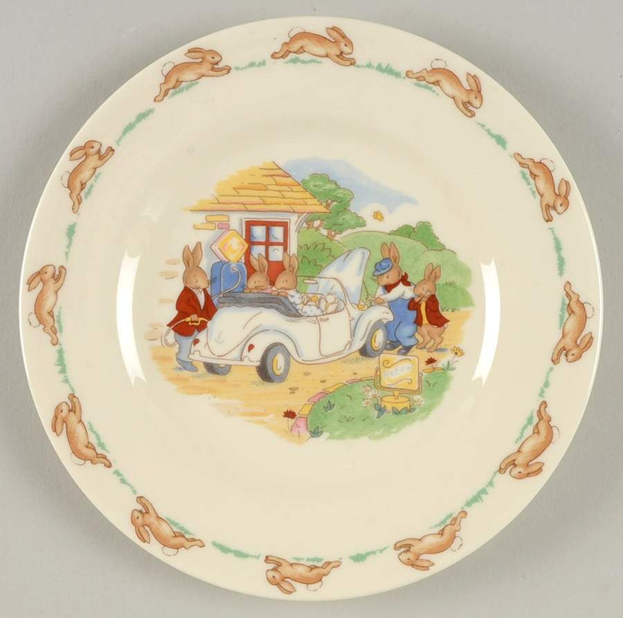Bunnykins (Albion Shape) Bread & Butter Plate by Royal Doulton-1
