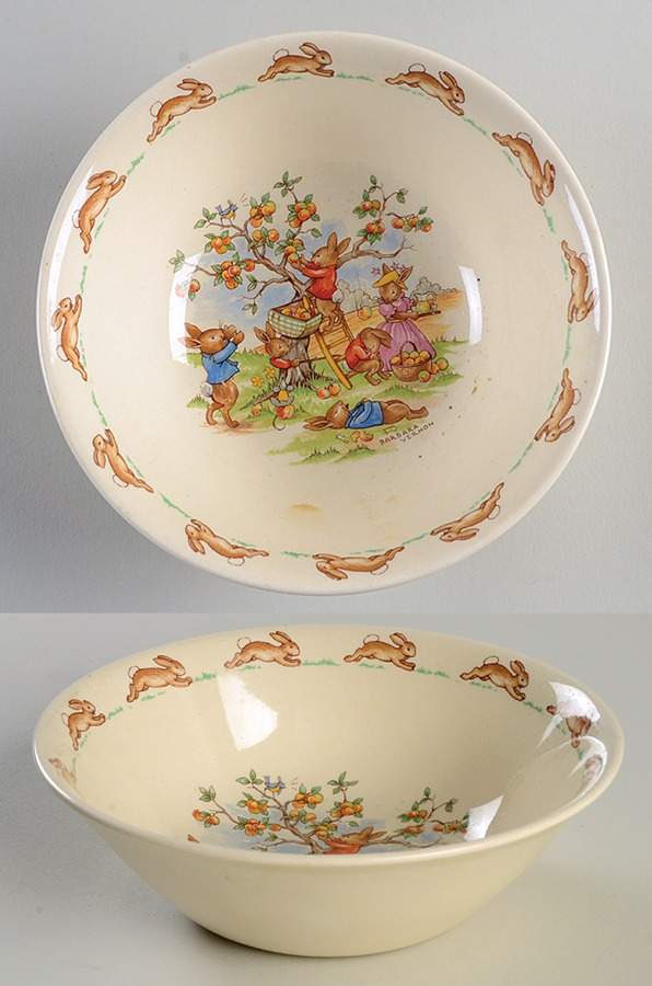 Bunnykins (Albion Shape) Coupe Cereal Bowl by Royal Doulton-1