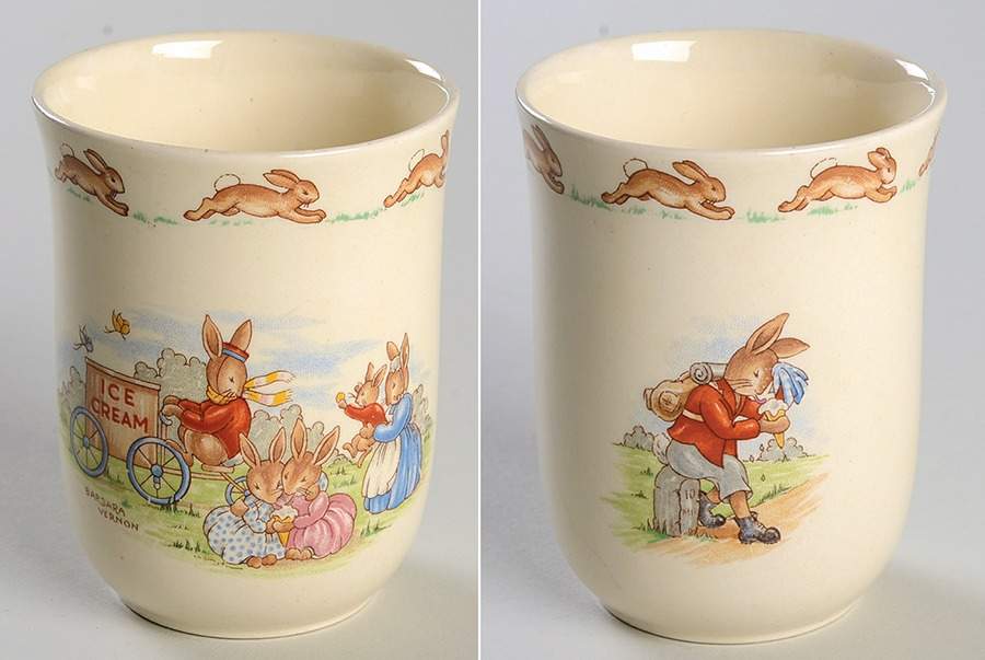 Bunnykins (Albion Shape) Don Beaker No Handle by Royal Doulton-1