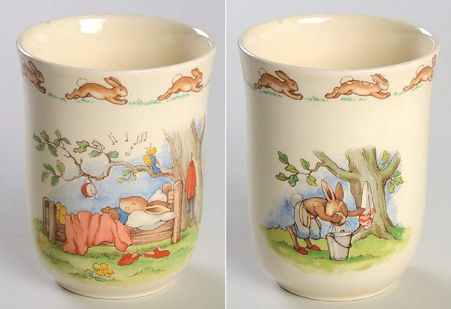 Bunnykins (Albion Shape) Don Beaker No Handle by Royal Doulton-1