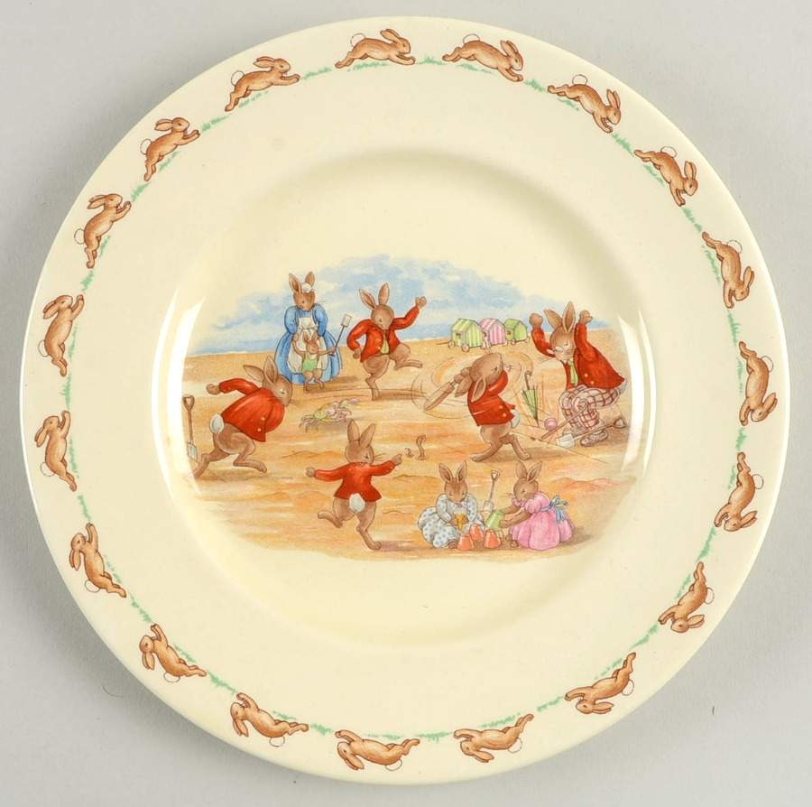 Bunnykins (Albion Shape) Salad Plate by Royal Doulton-1