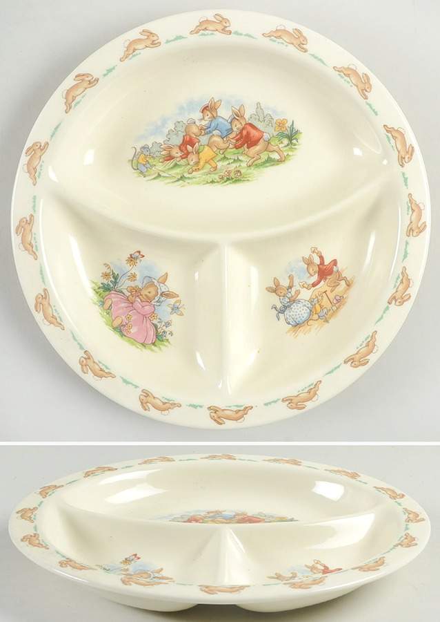 Bunnykins (Albion Shape) Child's Plate by Royal Doulton-1