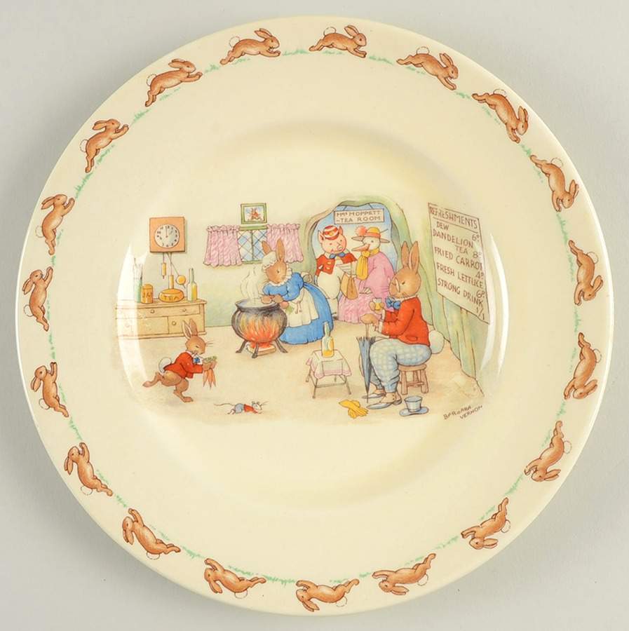 Bunnykins (Albion Shape) Salad Plate by Royal Doulton-1