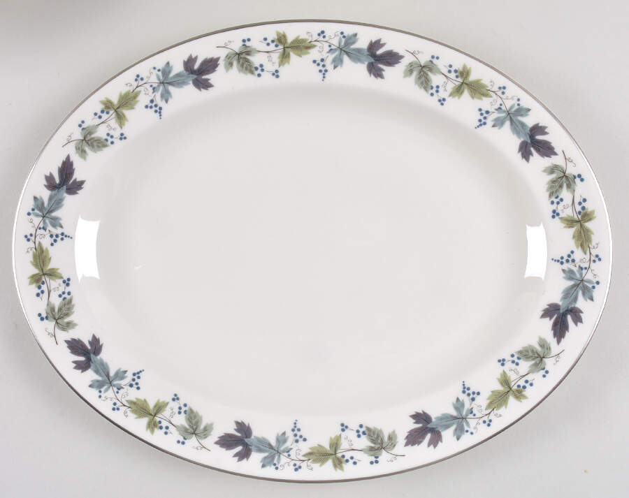 Burgundy 13" Oval Serving Platter by Royal Doulton-1