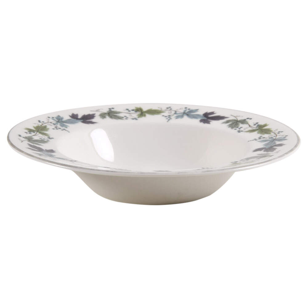 Burgundy Rim Soup Bowl by Royal Doulton-1