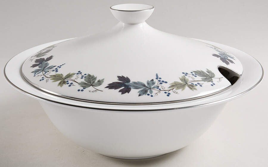 Burgundy Tureen &  Lid by Royal Doulton-1