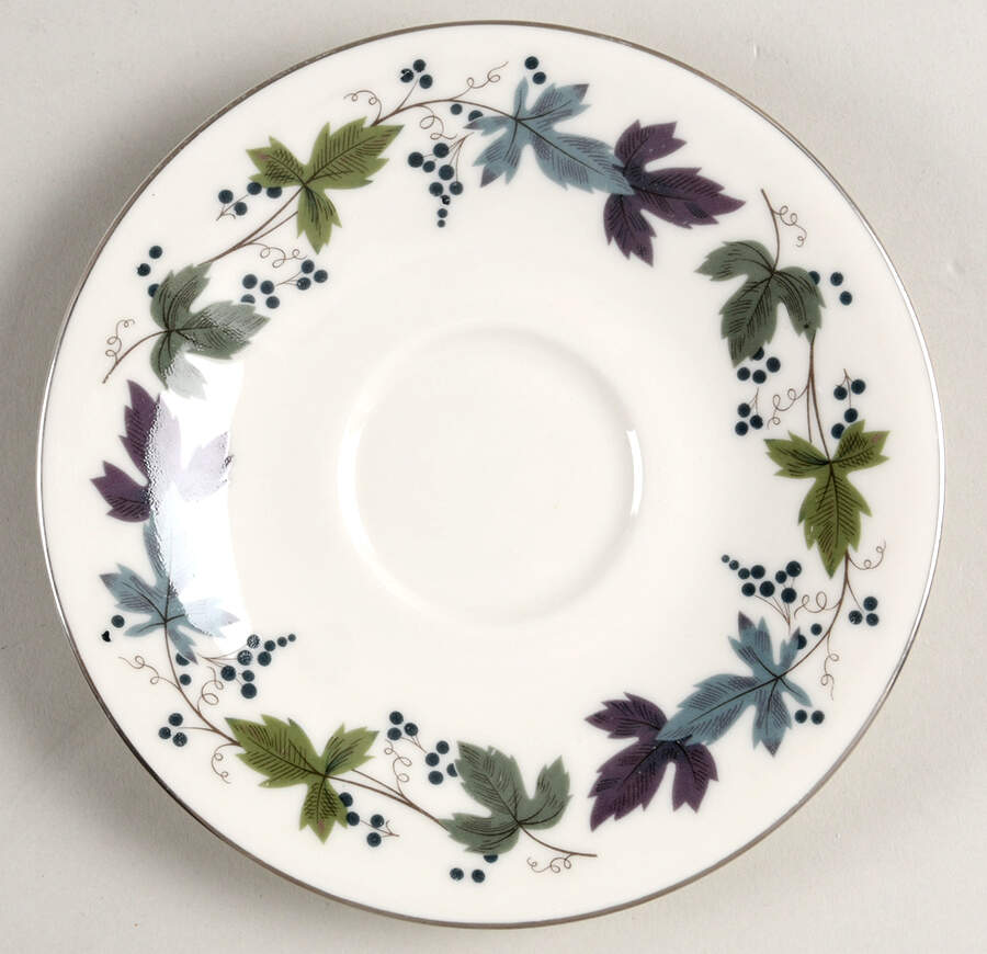 Burgundy Saucer for Flat Cup by Royal Doulton-1