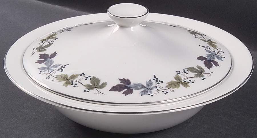 Burgundy Round Covered Vegetable (RV10 Base) by Royal Doulton-1