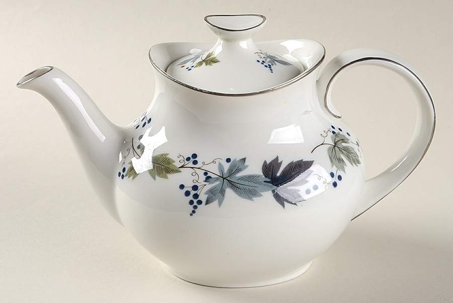 Burgundy Mini Teapot & Lid by Royal Doulton-1