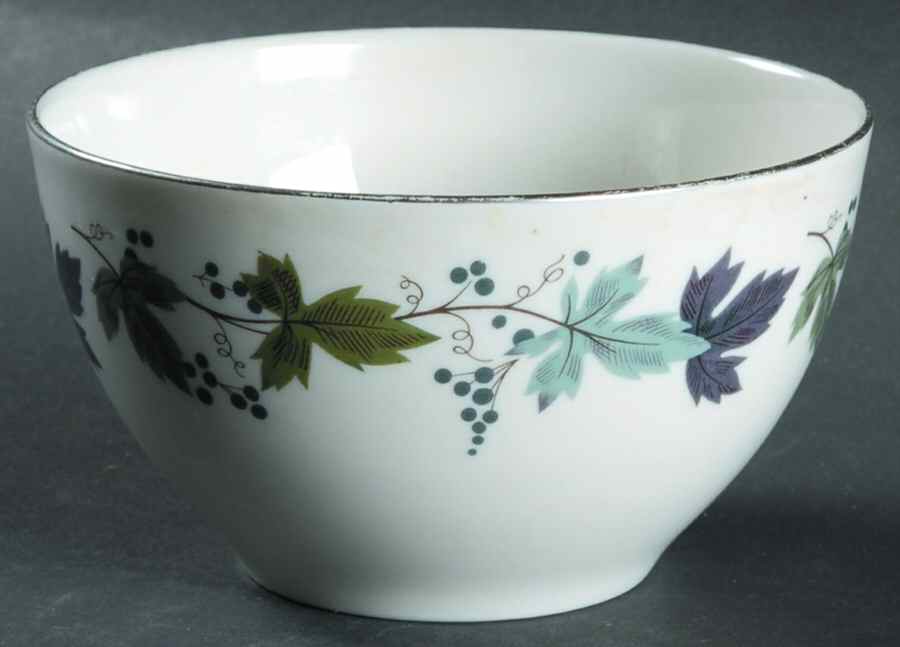 Burgundy Open Sugar Bowl by Royal Doulton-1