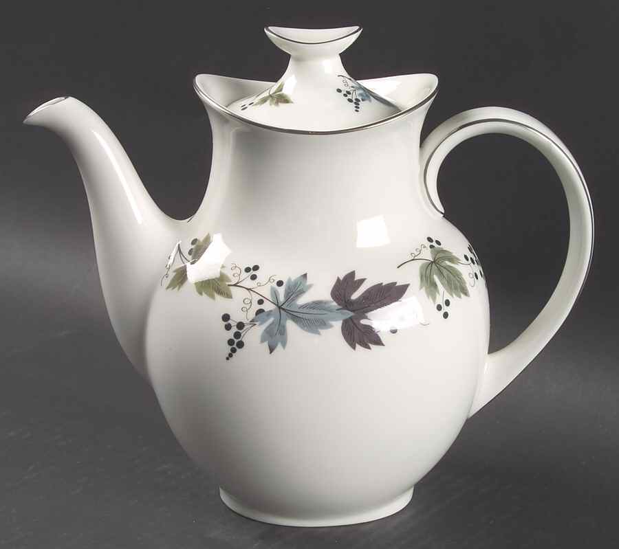 Burgundy Coffee Pot & Lid by Royal Doulton-1
