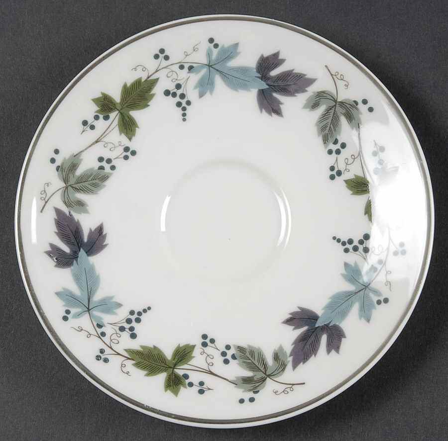 Burgundy Saucer for Demitasse Cup by Royal Doulton-1