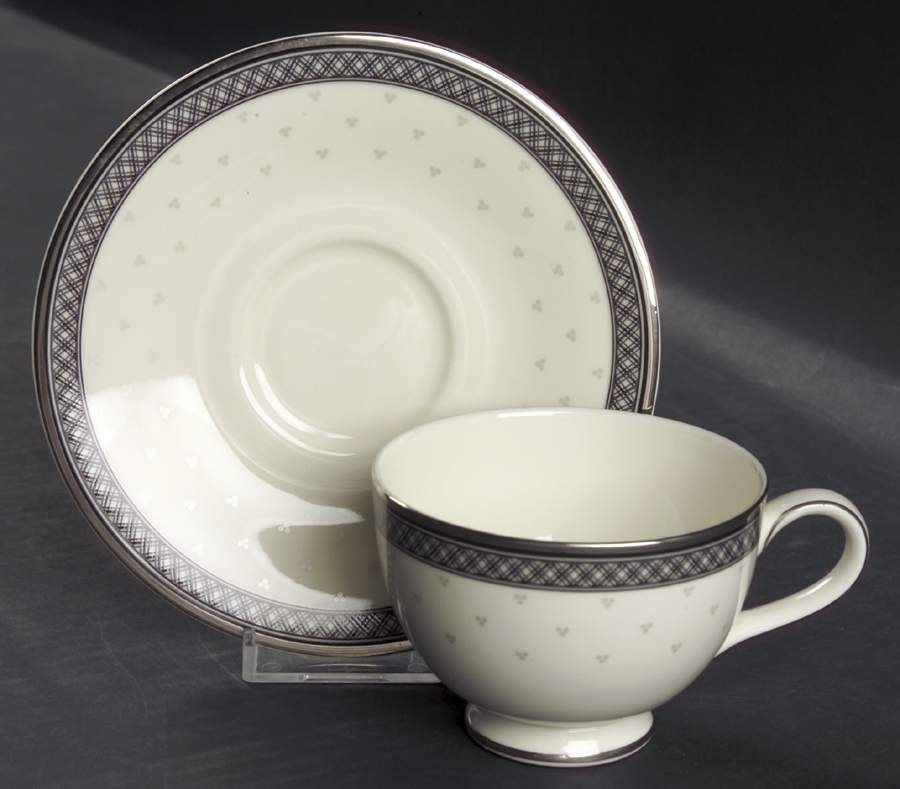 Burlington Footed Cup & Saucer Set by Royal Doulton-1
