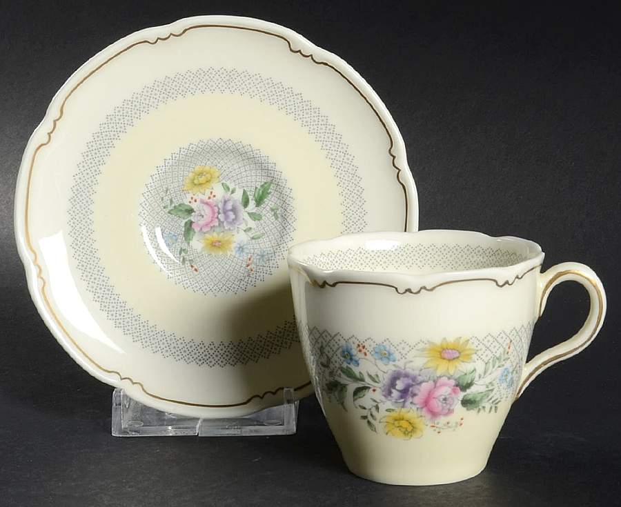 Burnham Flat Demitasse Cup & Saucer Set by Royal Doulton-1