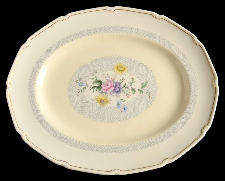 Burnham 12" Oval Serving Platter by Royal Doulton-1