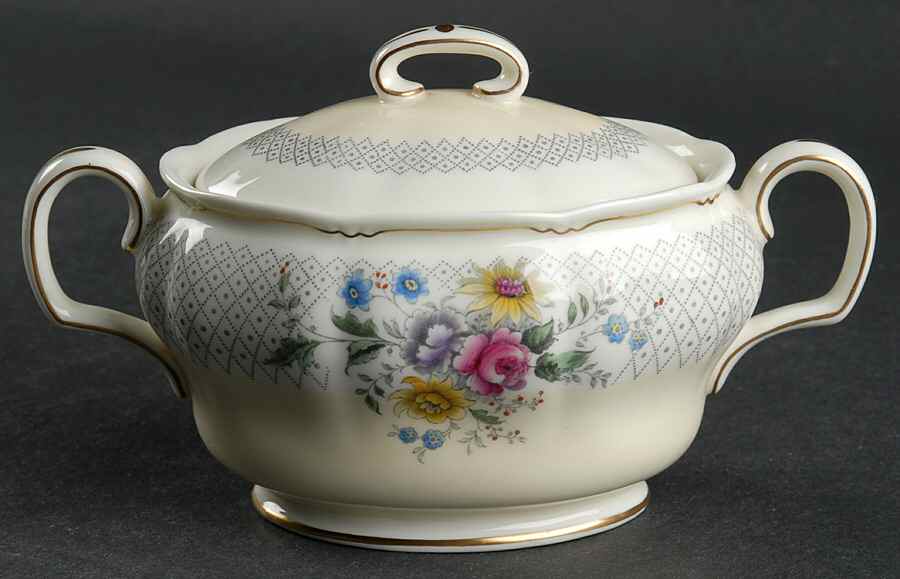 Burnham Sugar Bowl & Lid by Royal Doulton-1