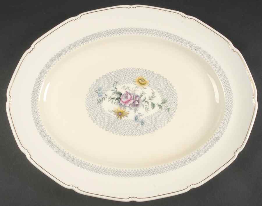 Burnham 17" Oval Serving Platter by Royal Doulton-1