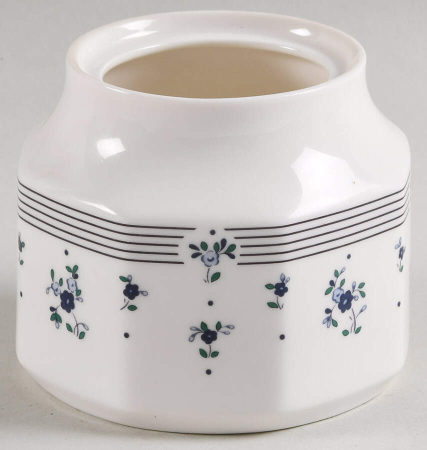 Calico Blue Sugar Bowl No Lid by Royal Doulton-1