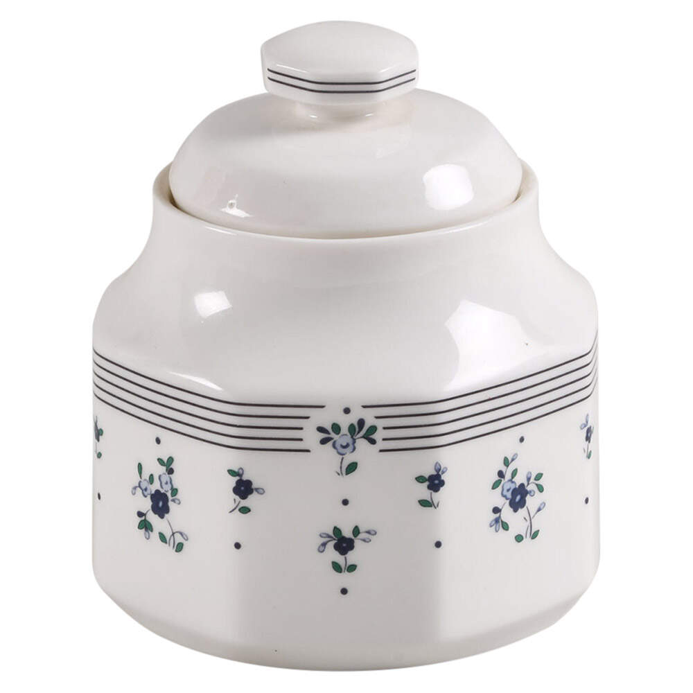 Calico Blue Sugar Bowl & Lid by Royal Doulton-1