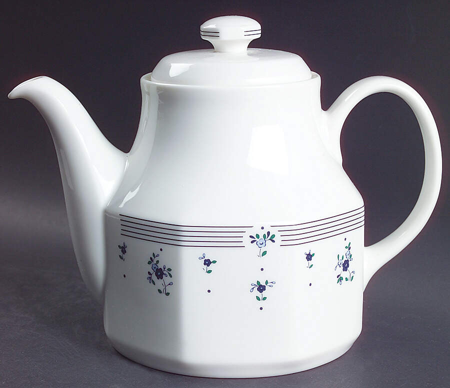 Calico Blue Teapot & Lid by Royal Doulton-1