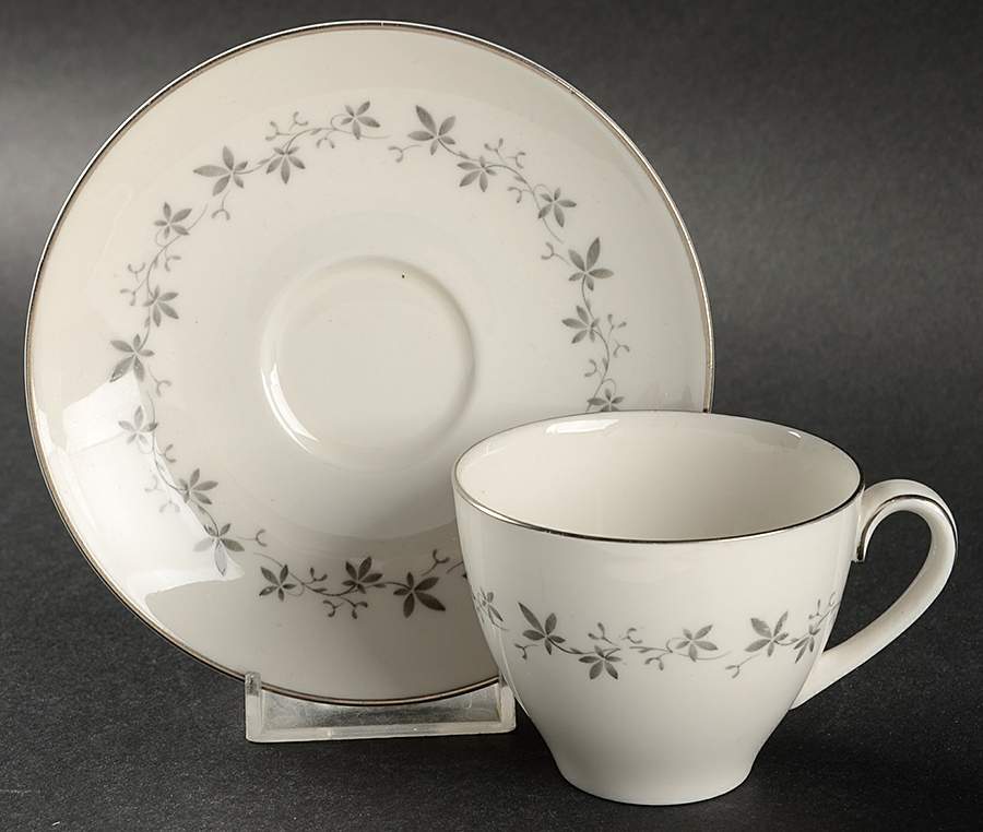 Cadence Flat Demitasse Cup & Saucer Set by Royal Doulton-1