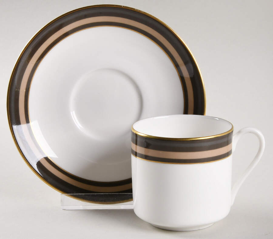 Cadenza Flat Demitasse Cup & Saucer Set by Royal Doulton-1