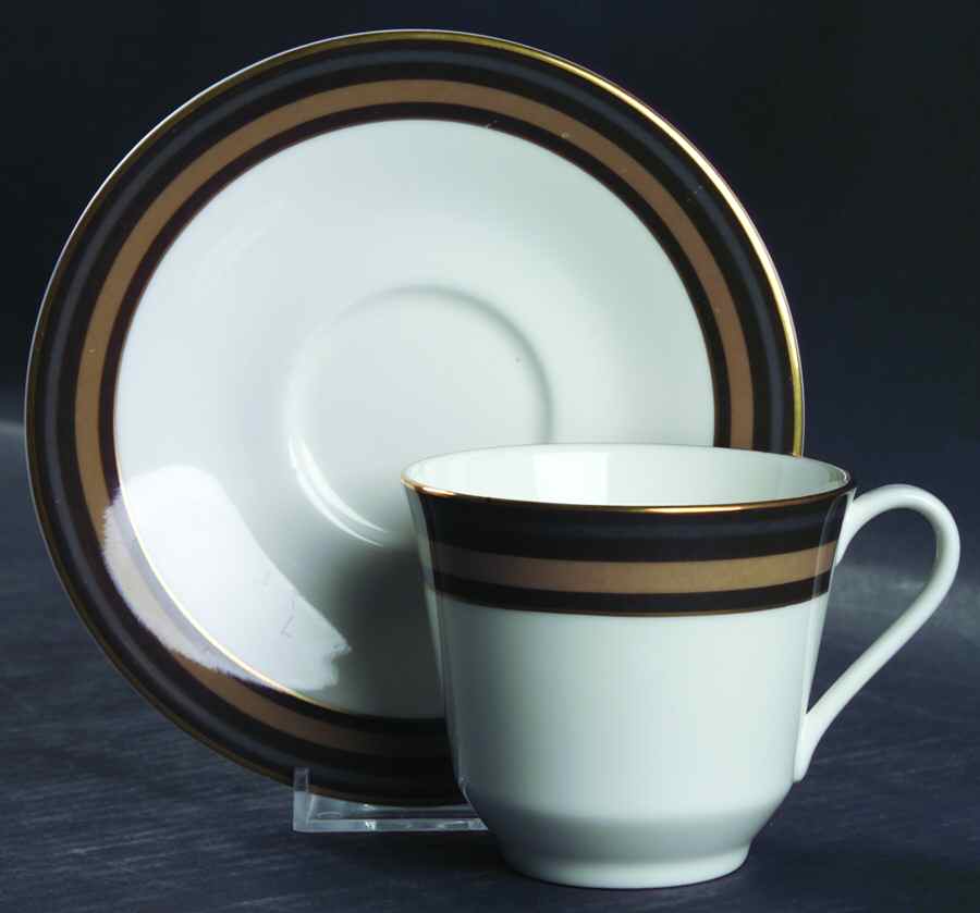Cadenza Flat Cup & Saucer Set by Royal Doulton-1