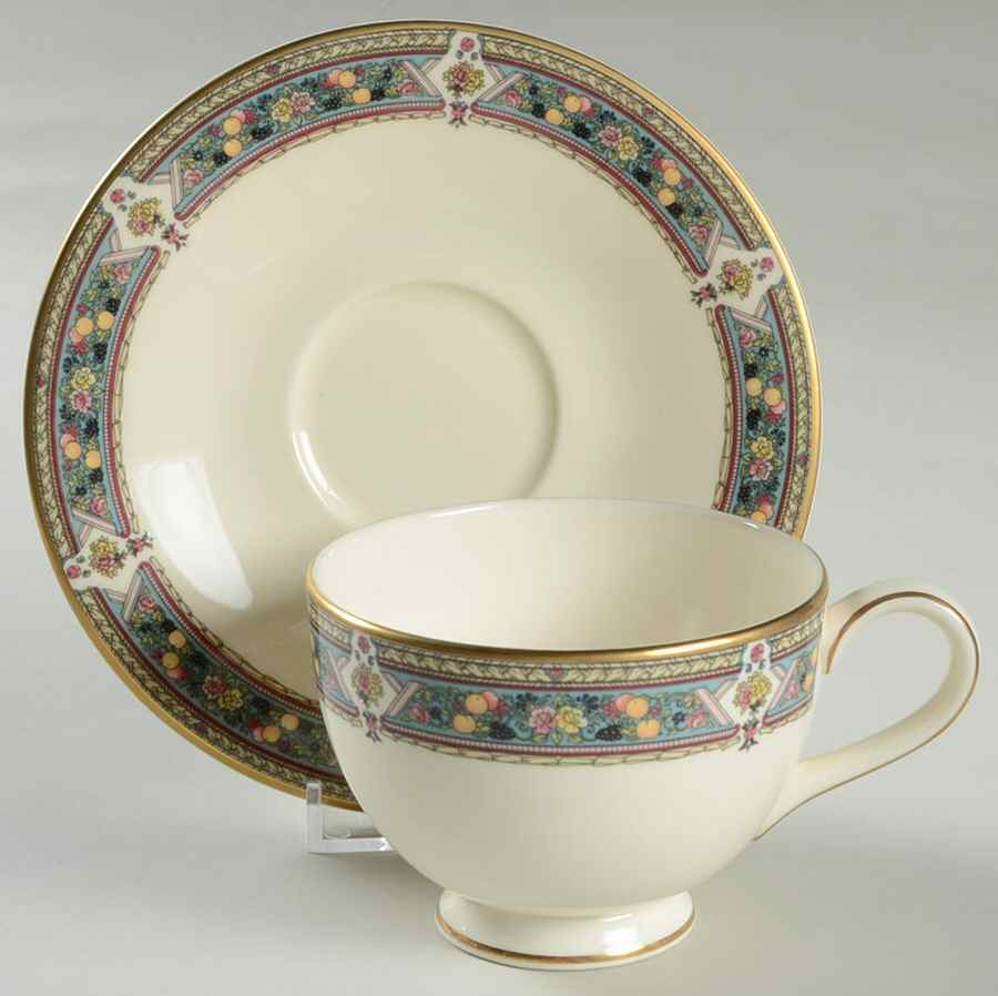 Camberley Footed Cup & Saucer Set by Royal Doulton-1