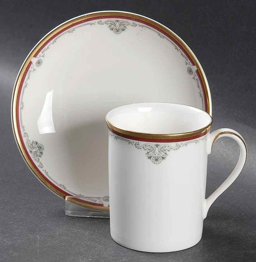 Cambridge Flat Demitasse Cup & Saucer Set by Royal Doulton-1
