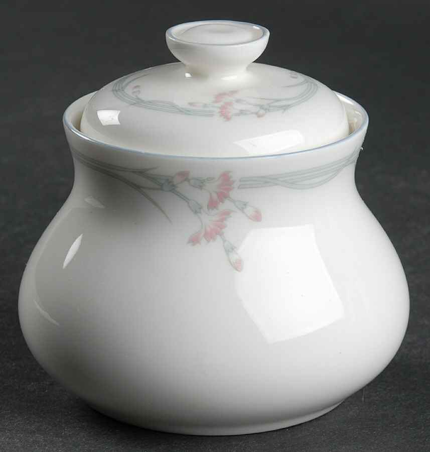 Carnation Micro Sugar Bowl & Lid by Royal Doulton-1