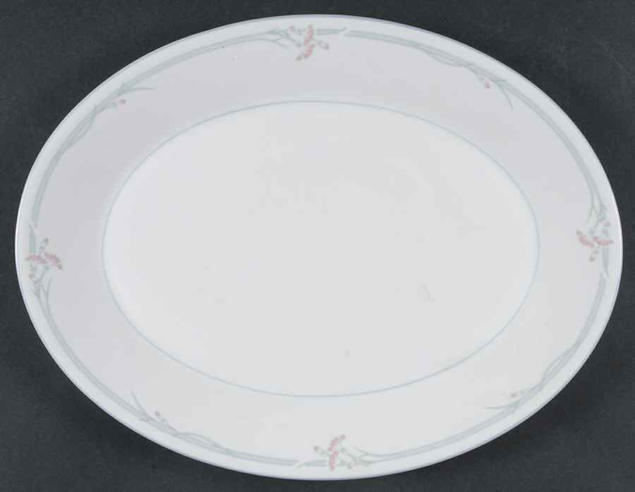 Carnation Micro 13" Oval Serving Platter by Royal Doulton-1