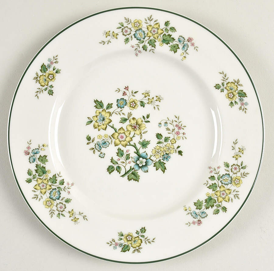 Campagna Green Luncheon Plate by Royal Doulton-1