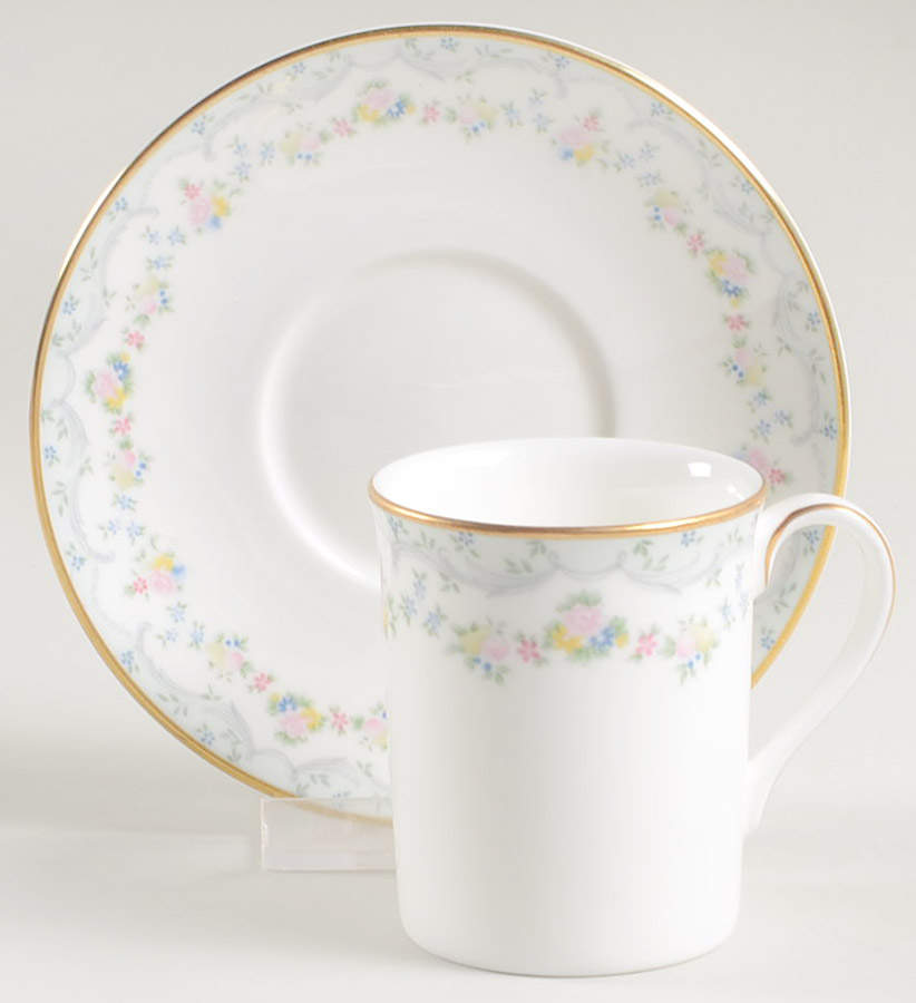 Candice Flat Demitasse Cup & Saucer Set by Royal Doulton-1