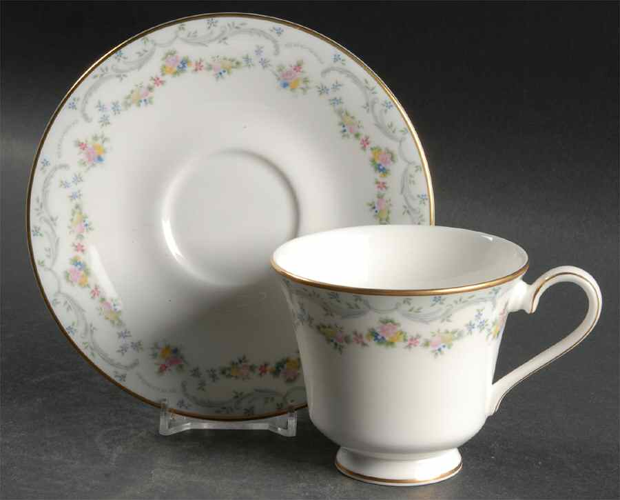 Candice Footed Cup & Saucer Set by Royal Doulton-1