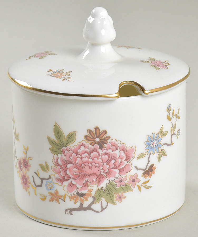 Canton Jam/Jelly & Lid by Royal Doulton-1
