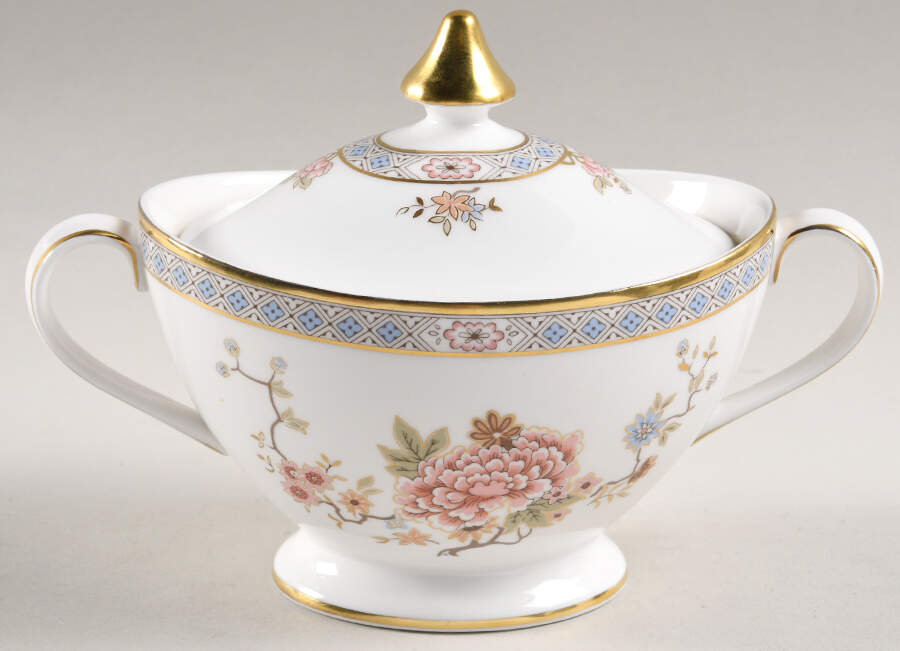 Canton Sugar Bowl & Lid by Royal Doulton-1