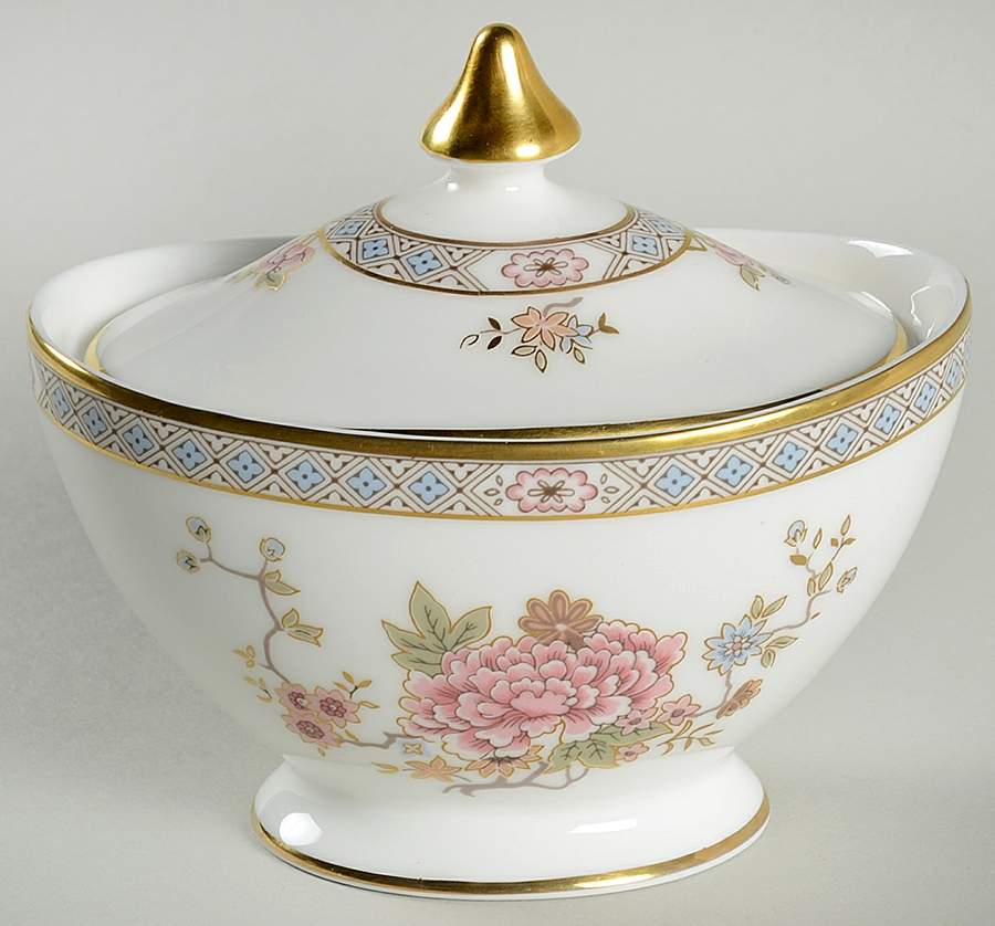 Canton Mini Sugar Bowl & Lid by Royal Doulton-1