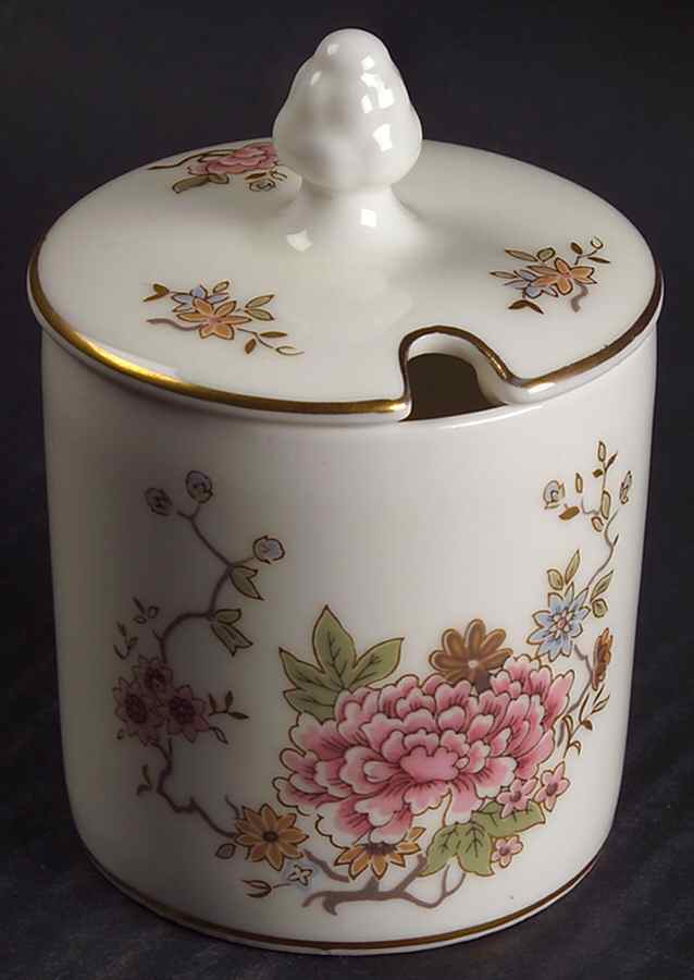 Canton Mustard Jar & Lid by Royal Doulton-1