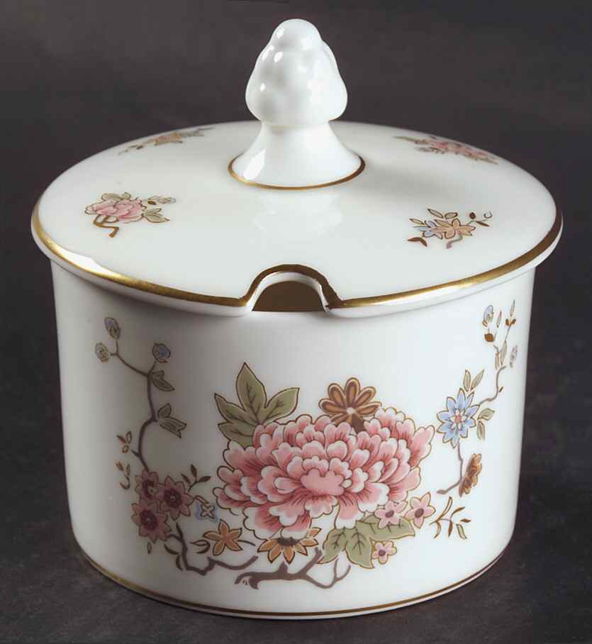 Canton Jam/Jelly & Lid by Royal Doulton-1