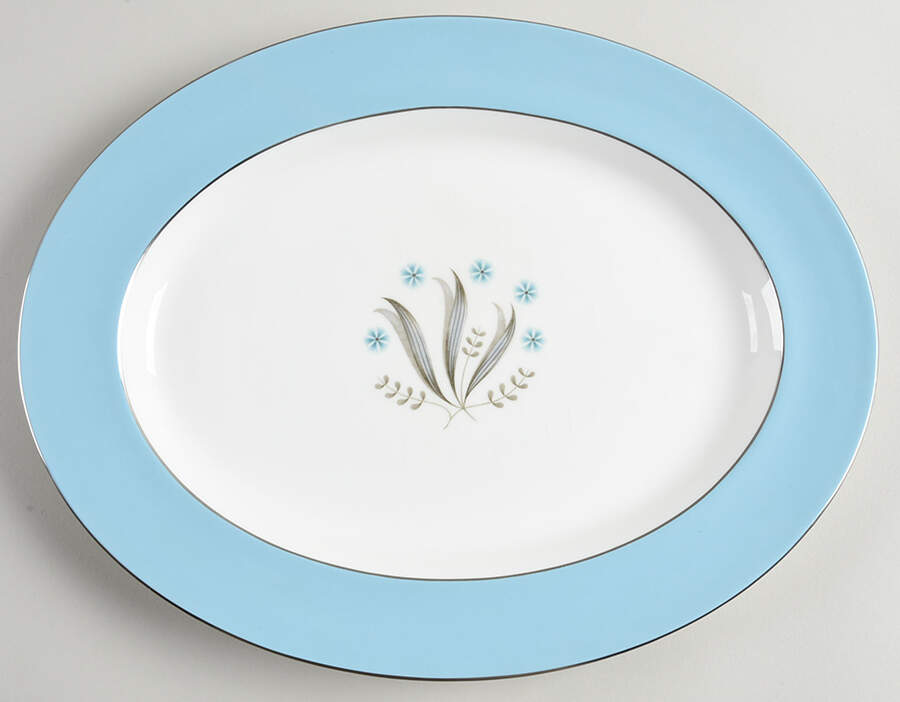 Caprice (H4950) 13" Oval Serving Platter by Royal Doulton-1