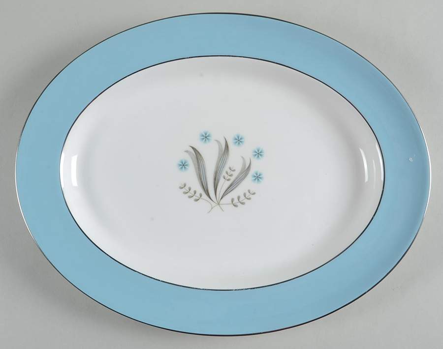 Caprice (H4950) 14" Oval Serving Platter by Royal Doulton-1