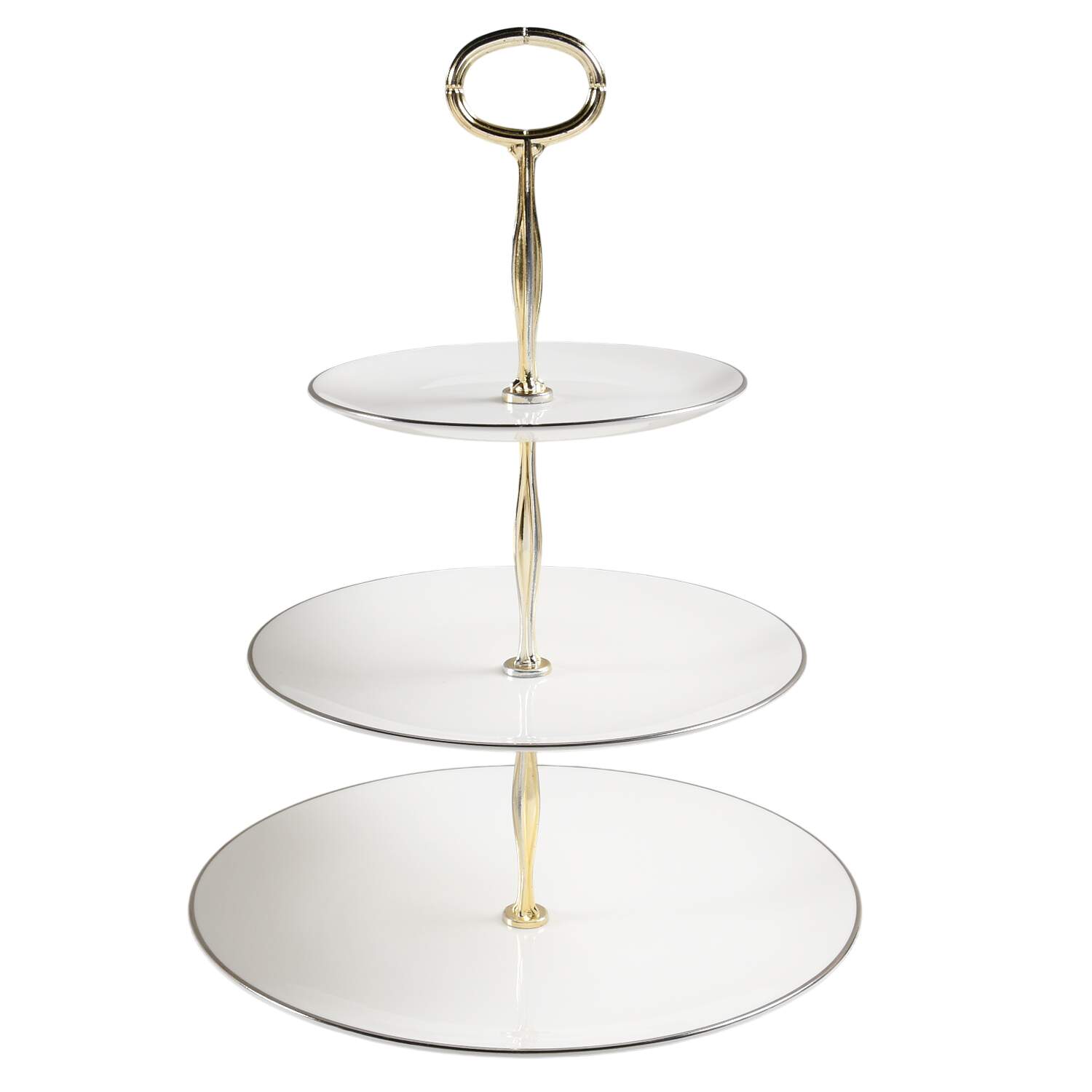 Carousel 13 7/8"-14 1/4" 3-Tiered Serving Tray(DP,SP,BB) HC by Royal Doulton-1