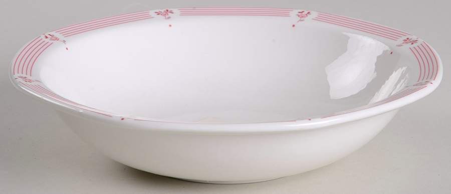 Calico Red Rim Soup Bowl by Royal Doulton-1