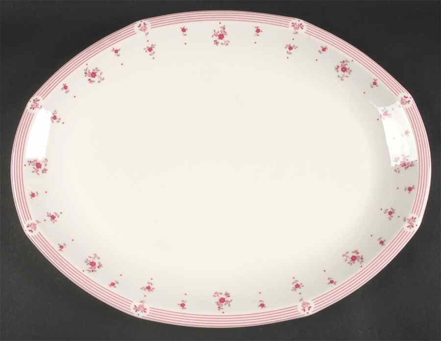 Calico Red 16" Oval Serving Platter by Royal Doulton-1