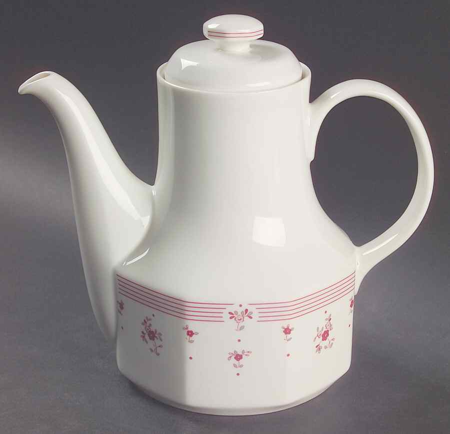 Calico Red Coffee Pot & Lid by Royal Doulton-1