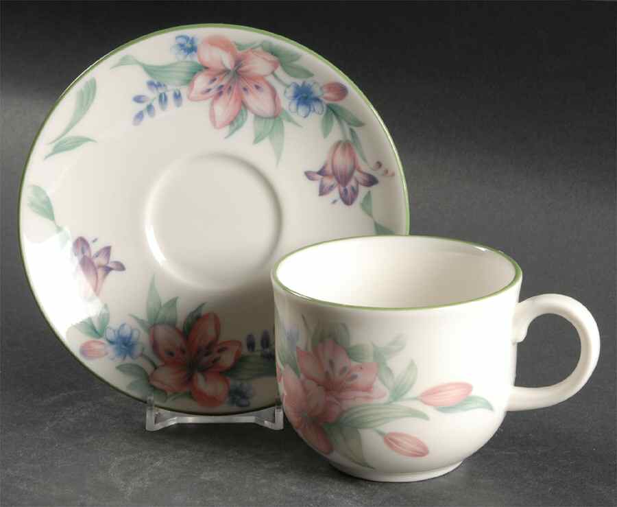 Carmel Flat Cup & Saucer Set by Royal Doulton-1